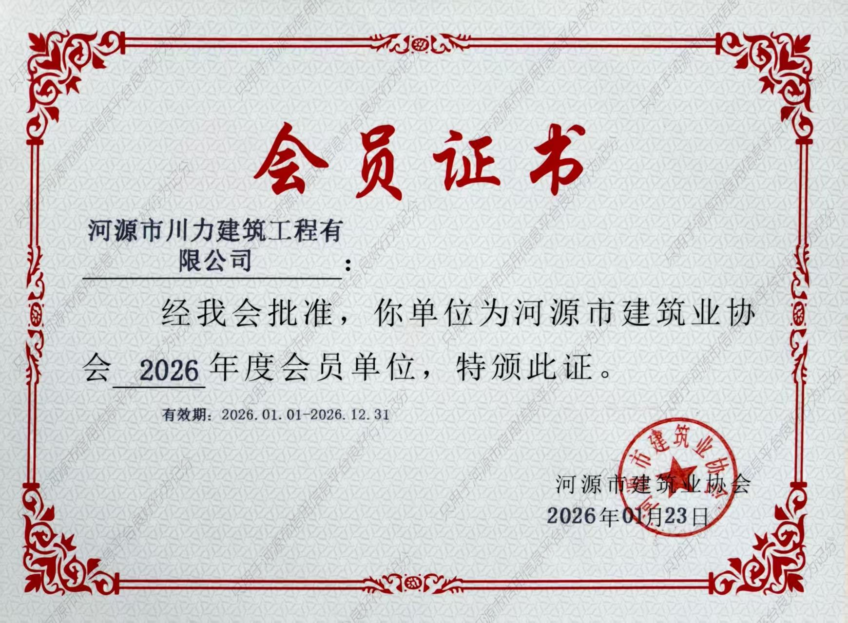 2026会员证